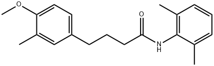 N-(2,6-dimethylphenyl)-4-(4-methoxy-3-methylphenyl)butanamide Struktur