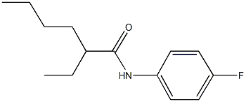 2-ethyl-N-(4-fluorophenyl)hexanamide Struktur