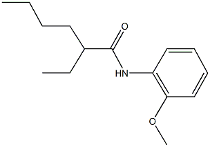 2-ethyl-N-(2-methoxyphenyl)hexanamide Struktur