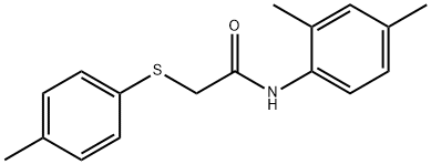 N-(2,4-dimethylphenyl)-2-[(4-methylphenyl)sulfanyl]acetamide Struktur