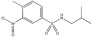 3-nitro-N-isobutyl-4-methylbenzenesulfonamide Struktur