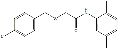 2-[(4-chlorobenzyl)sulfanyl]-N-(2,5-dimethylphenyl)acetamide Struktur