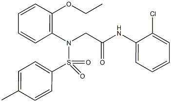 N-(2-chlorophenyl)-2-{2-ethoxy[(4-methylphenyl)sulfonyl]anilino}acetamide Struktur