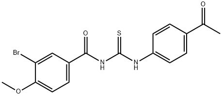 N-(4-acetylphenyl)-N'-(3-bromo-4-methoxybenzoyl)thiourea|