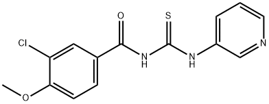 N-(3-chloro-4-methoxybenzoyl)-N'-pyridin-3-ylthiourea Struktur