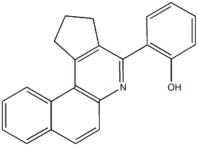 2-(2,3-dihydro-1H-benzo[f]cyclopenta[c]quinolin-4-yl)phenol Struktur