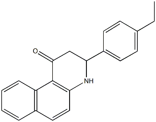 3-(4-ethylphenyl)-3,4-dihydrobenzo[f]quinolin-1(2H)-one Struktur