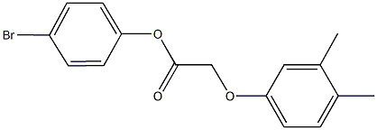 4-bromophenyl (3,4-dimethylphenoxy)acetate Struktur