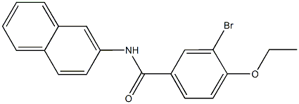 3-bromo-4-ethoxy-N-(2-naphthyl)benzamide Struktur