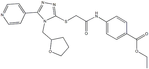 ethyl -1,2,4-triazol-3-yl]sulfanyl}acetamide Struktur