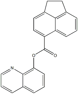 8-quinolinyl 1,2-dihydro-5-acenaphthylenecarboxylate Struktur