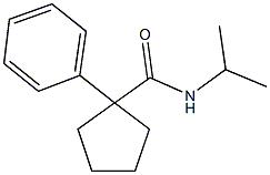 N-isopropyl-1-phenylcyclopentanecarboxamide Struktur