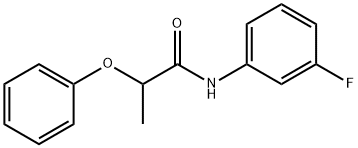 N-(3-fluorophenyl)-2-phenoxypropanamide Struktur