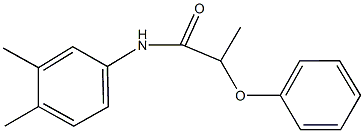 N-(3,4-dimethylphenyl)-2-phenoxypropanamide Struktur