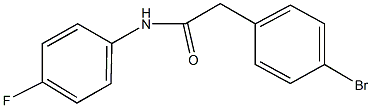 2-(4-bromophenyl)-N-(4-fluorophenyl)acetamide Struktur