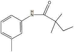 2,2-dimethyl-N-(3-methylphenyl)butanamide Struktur