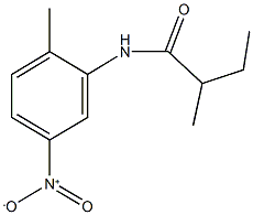 N-{5-nitro-2-methylphenyl}-2-methylbutanamide Struktur