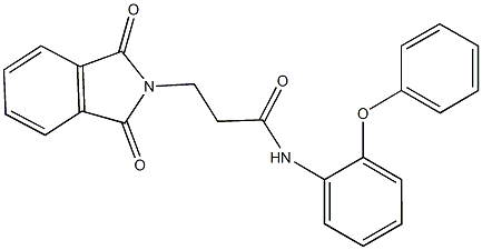 3-(1,3-dioxo-1,3-dihydro-2H-isoindol-2-yl)-N-(2-phenoxyphenyl)propanamide Struktur