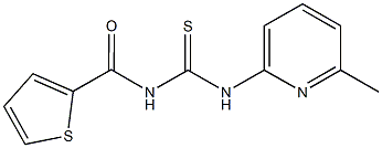 N-(6-methylpyridin-2-yl)-N'-(thien-2-ylcarbonyl)thiourea Struktur