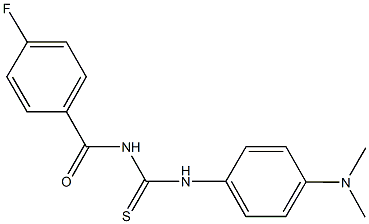 N-[4-(dimethylamino)phenyl]-N'-(4-fluorobenzoyl)thiourea Struktur