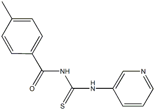 N-(4-methylbenzoyl)-N'-pyridin-3-ylthiourea Struktur