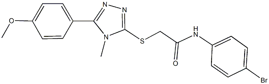 N-(4-bromophenyl)-2-{[5-(4-methoxyphenyl)-4-methyl-4H-1,2,4-triazol-3-yl]sulfanyl}acetamide Struktur