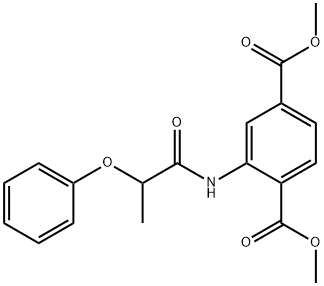 dimethyl 2-[(2-phenoxypropanoyl)amino]terephthalate Struktur