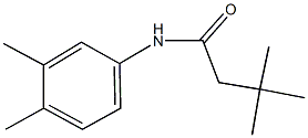 N-(3,4-dimethylphenyl)-3,3-dimethylbutanamide Struktur