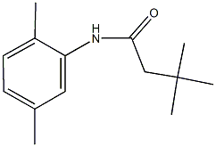 N-(2,5-dimethylphenyl)-3,3-dimethylbutanamide Struktur