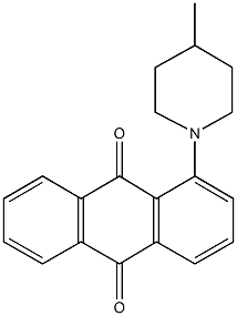 1-(4-methyl-1-piperidinyl)anthra-9,10-quinone Struktur