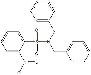 N,N-dibenzyl-2-nitrobenzenesulfonamide Struktur