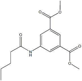 dimethyl 5-(pentanoylamino)isophthalate Struktur