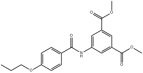 dimethyl 5-[(4-propoxybenzoyl)amino]isophthalate Struktur