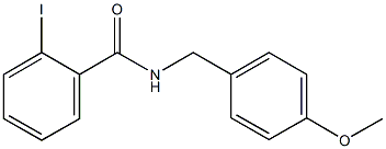 2-iodo-N-(4-methoxybenzyl)benzamide Struktur