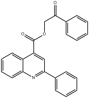 2-oxo-2-phenylethyl 2-phenyl-4-quinolinecarboxylate Struktur