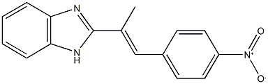 2-(2-{4-nitrophenyl}-1-methylvinyl)-1H-benzimidazole Structure