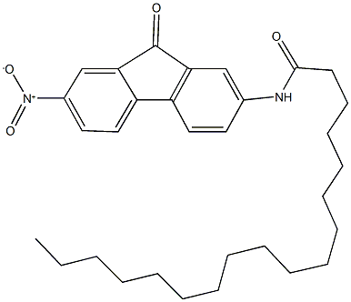 N-{7-nitro-9-oxo-9H-fluoren-2-yl}octadecanamide Struktur