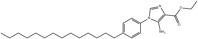 ethyl 5-amino-1-(4-tetradecylphenyl)-1H-imidazole-4-carboxylate Struktur