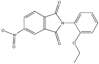 2-(2-ethoxyphenyl)-5-nitro-1H-isoindole-1,3(2H)-dione Struktur