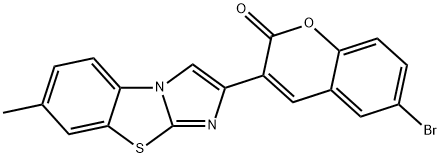 6-bromo-3-(7-methylimidazo[2,1-b][1,3]benzothiazol-2-yl)-2H-chromen-2-one Struktur