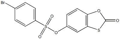 2-oxo-1,3-benzoxathiol-5-yl 4-bromobenzenesulfonate Struktur