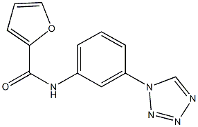 N-[3-(1H-tetraazol-1-yl)phenyl]-2-furamide Struktur