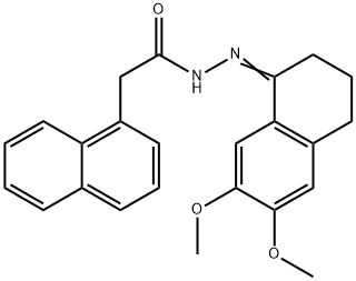 N'-(6,7-dimethoxy-3,4-dihydro-1(2H)-naphthalenylidene)-2-(1-naphthyl)acetohydrazide Struktur