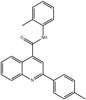 N-(2-methylphenyl)-2-(4-methylphenyl)-4-quinolinecarboxamide Struktur