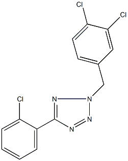 5-(2-chlorophenyl)-2-(3,4-dichlorobenzyl)-2H-tetraazole Struktur