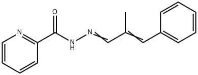 N'-(2-methyl-3-phenyl-2-propenylidene)-2-pyridinecarbohydrazide Struktur