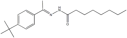 N'-[1-(4-tert-butylphenyl)ethylidene]octanohydrazide Struktur