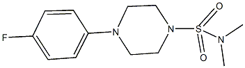 4-(4-fluorophenyl)-N,N-dimethyl-1-piperazinesulfonamide Struktur