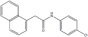 N-(4-chlorophenyl)-2-(1-naphthyl)acetamide Struktur