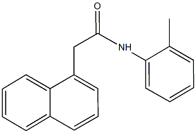 N-(2-methylphenyl)-2-(1-naphthyl)acetamide Struktur